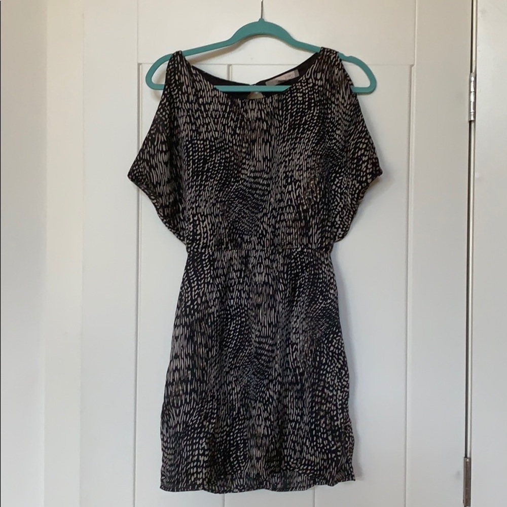 Blue & gray love21 mini dress with back cutout- XS